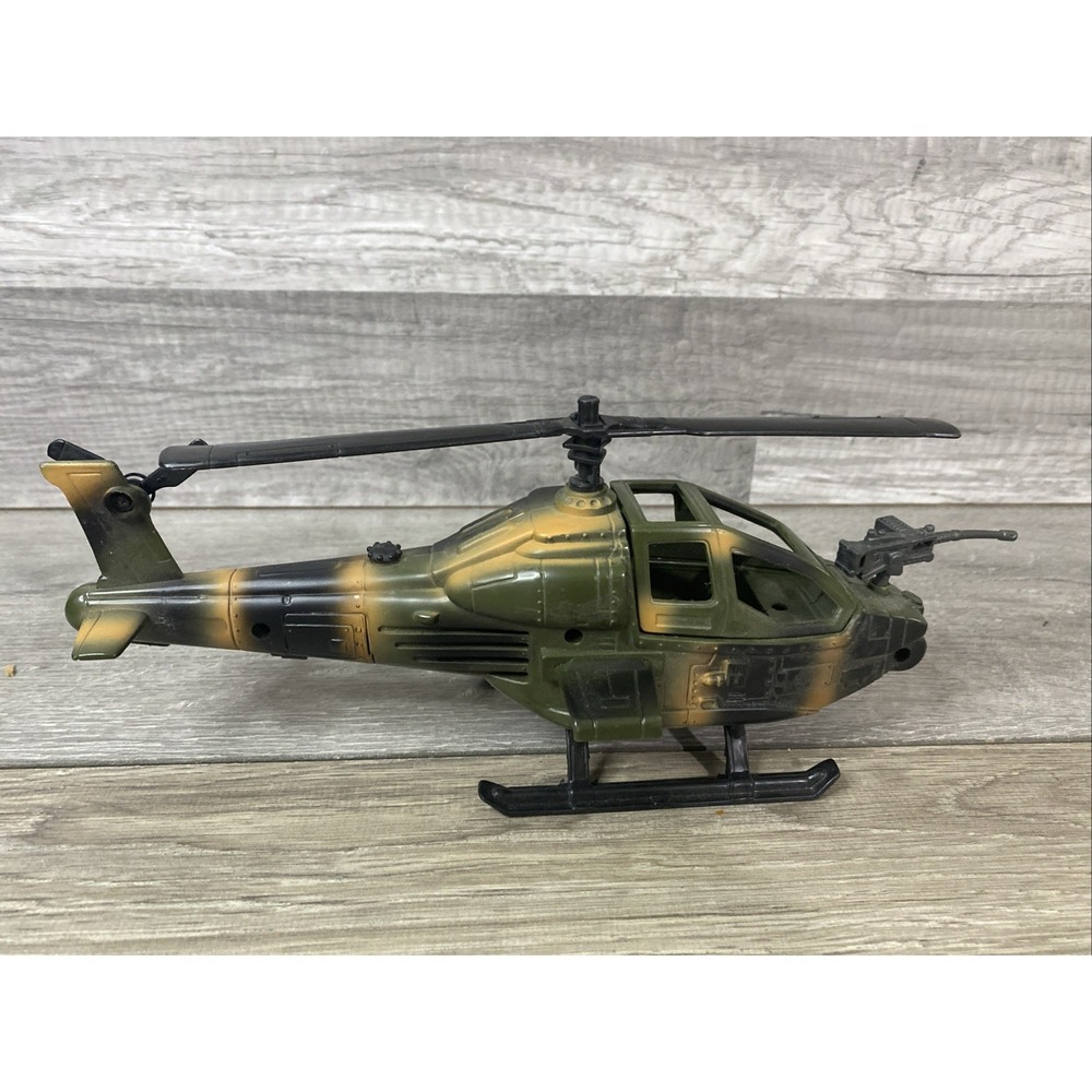 Unbranded Military Attack Helicopter Toy Boys OS Camo Excellent Opening Canopy